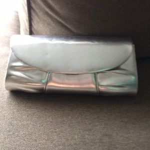 Small silver clutch